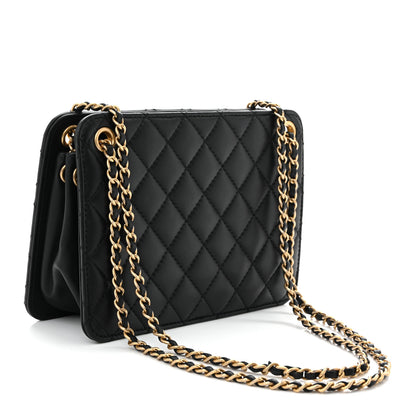 Chanel Calfskin Quilted CC Small Once Upon A Time Tote Black 3 of 10