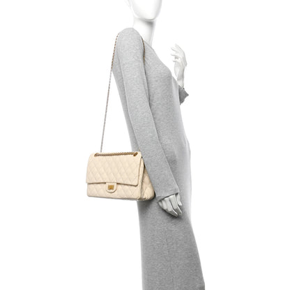 Chanel Aged Calfskin Quilted 2.55 Reissue 226 Flap Ivory 2 of 15