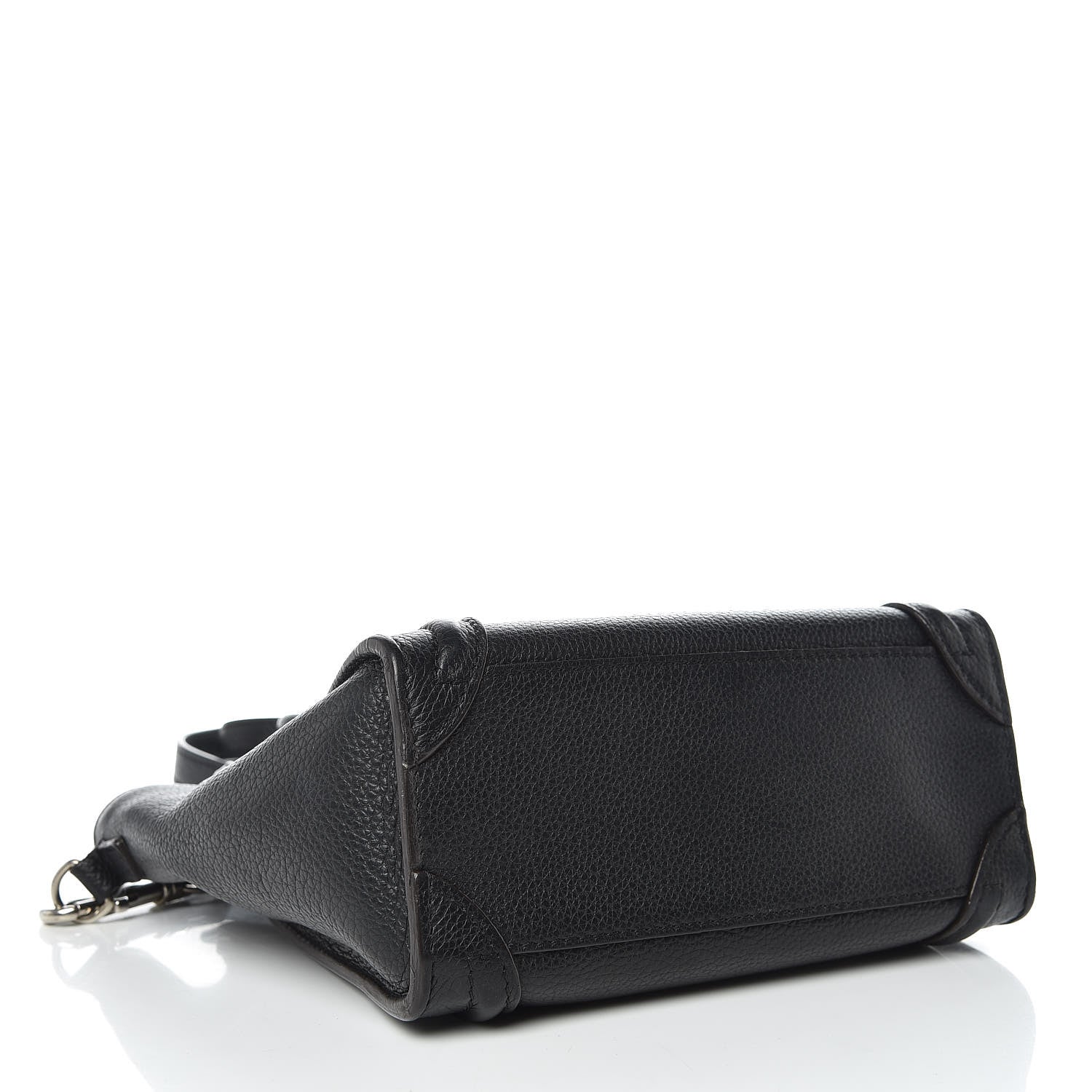 Celine Drummed Calfskin Nano Luggage Black 4 of 12