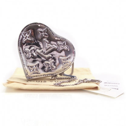 Louis Vuitton Monogram Miroir Heart Coin Purse Silver 2 of 7