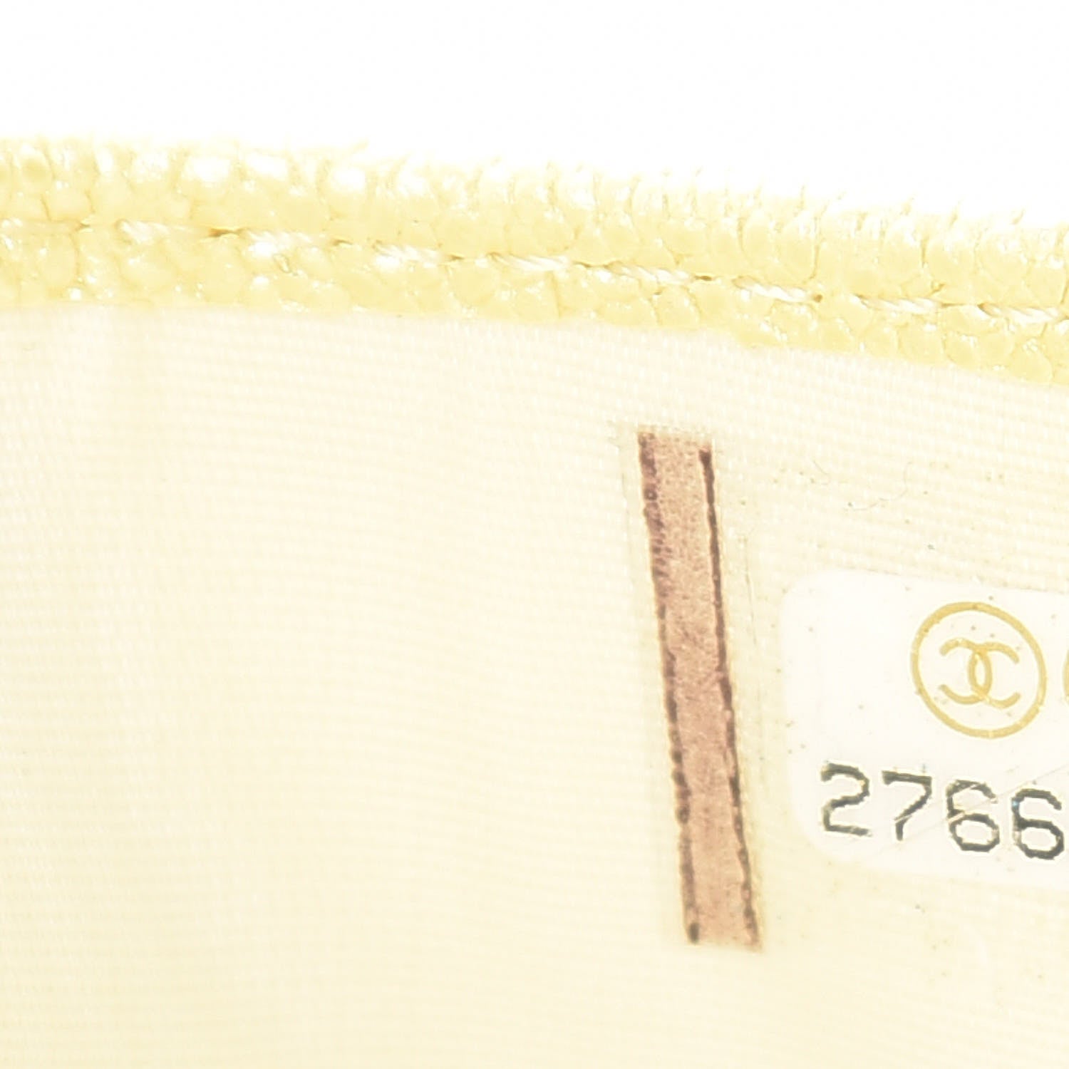 Chanel Iridescent Caviar Quilted Card Holder Yellow 8 of 9