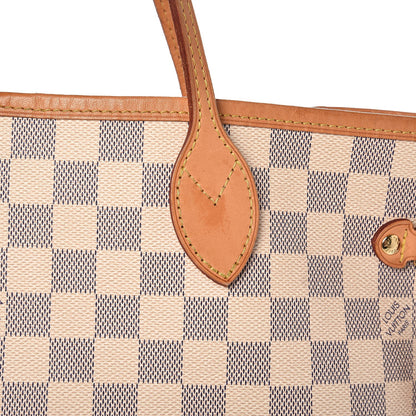 Louis Vuitton Damier Azur Neo Neverfull MM Rose Ballerine 12 of 17