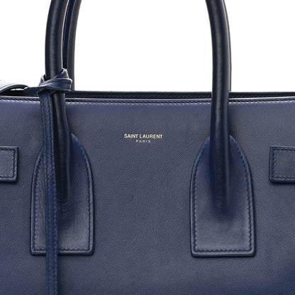 Saint Laurent Calfskin Small Sac De Jour Marine 6 of 14