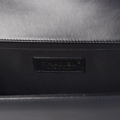 Chanel Lambskin Quilted Medium Boy Flap Black 6 of 8