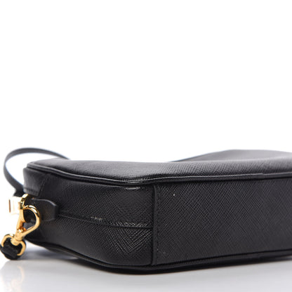 Prada Saffiano Lux Small Camera Crossbody Bag Black 6 of 10