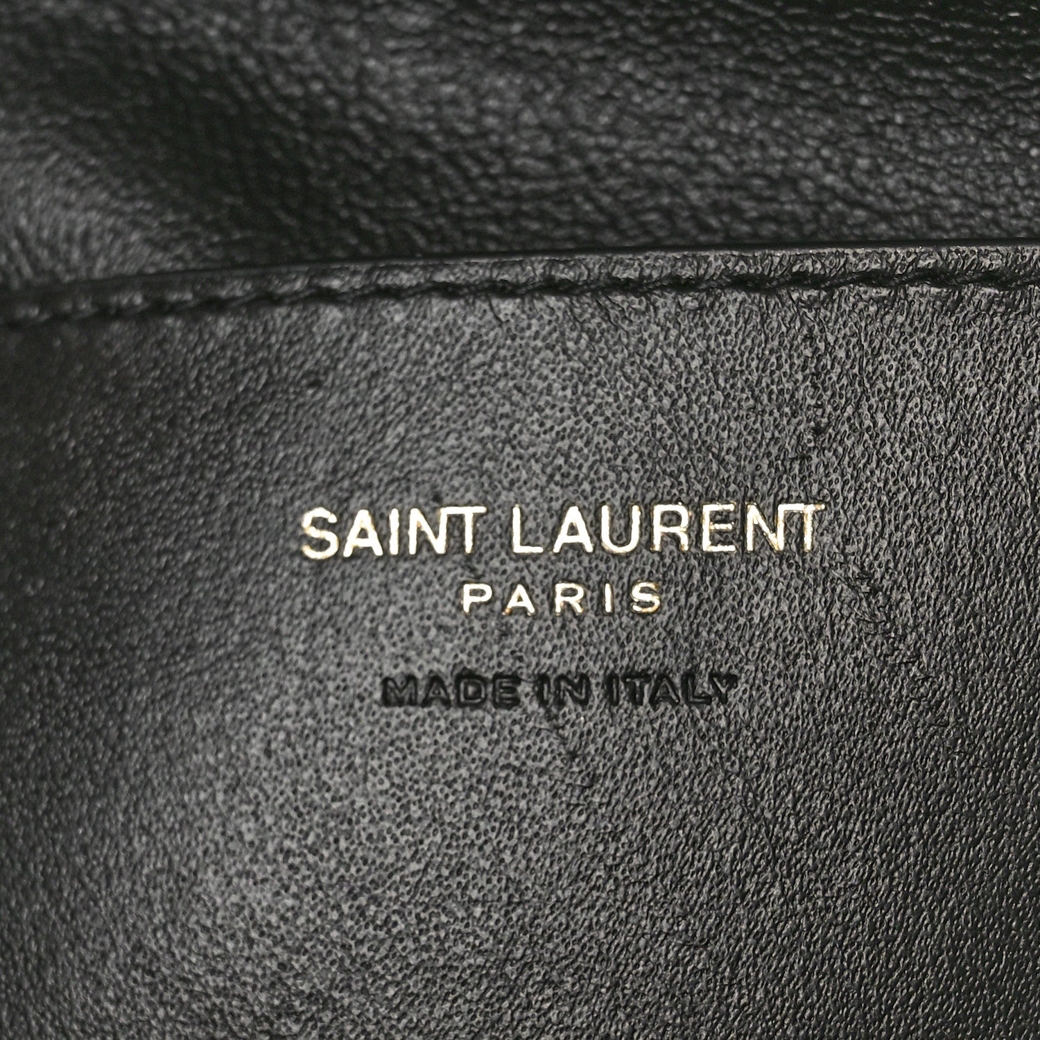 Saint Laurent Lambskin Long Calypso Pouch Black 6 of 7