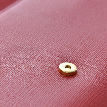 Saint Laurent Textured Calfskin Classic Y Ligne Clutch Red 12 of 13