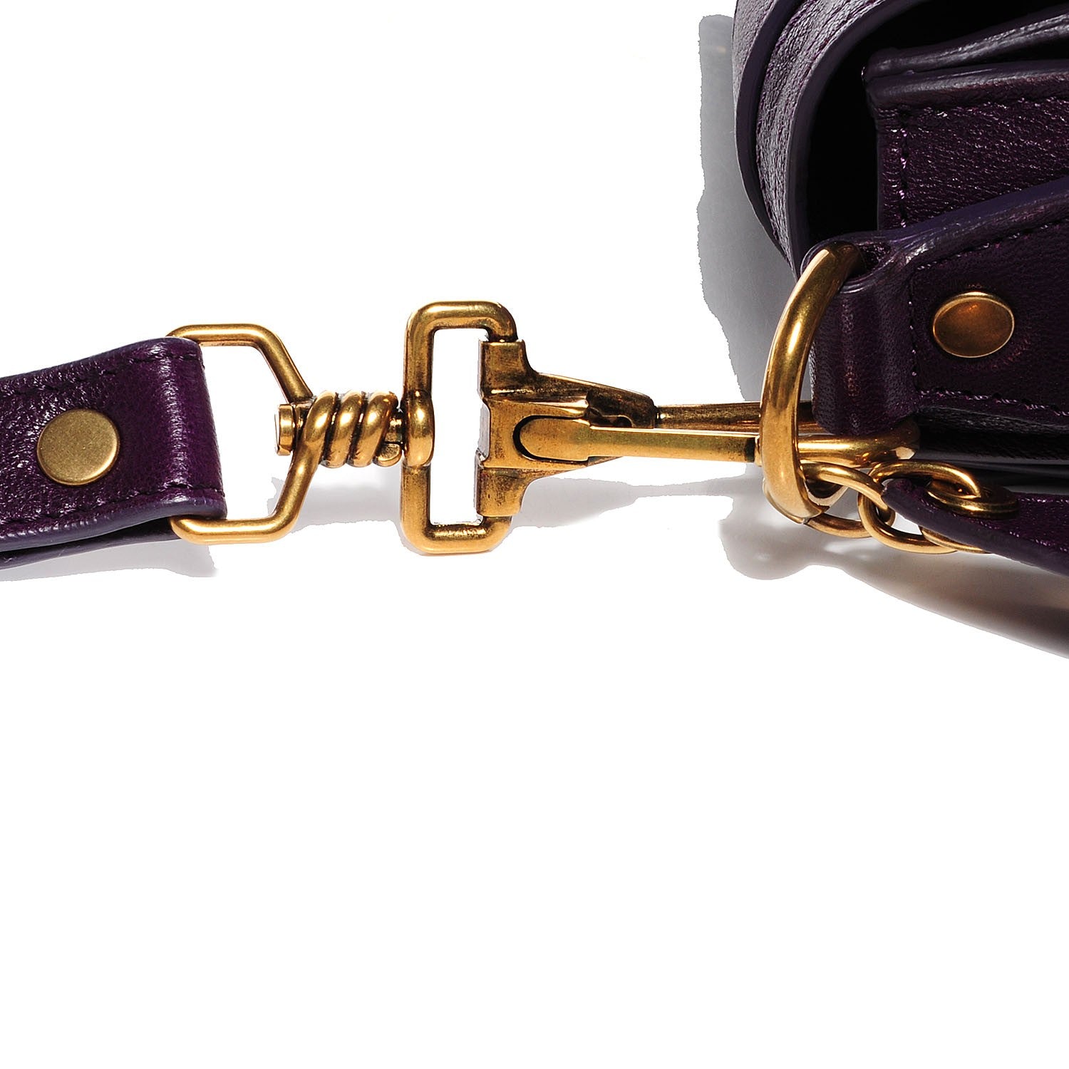 Proenza Schouler Lambskin PS1 Mini Pouch Messenger Bag Grape Jam 6 of 11