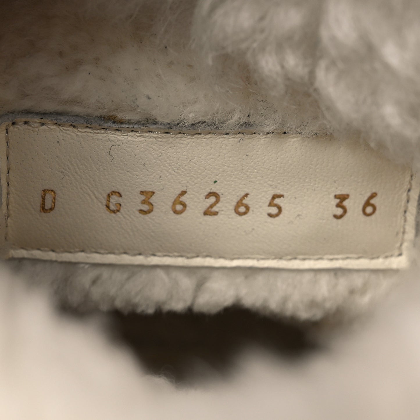 Lambskin Shearling Short Boots 36 Black