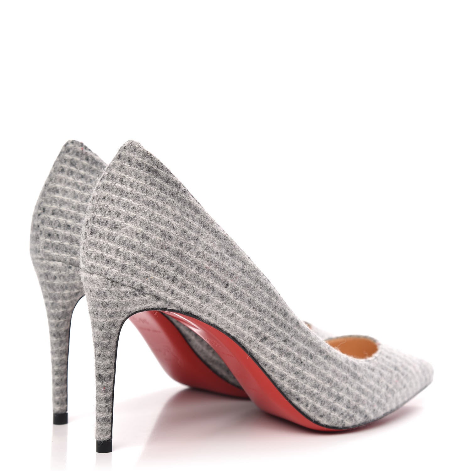 Christian Louboutin Flanelle Tennis Kate 85 Pumps 36.5 Grey 4 of 8