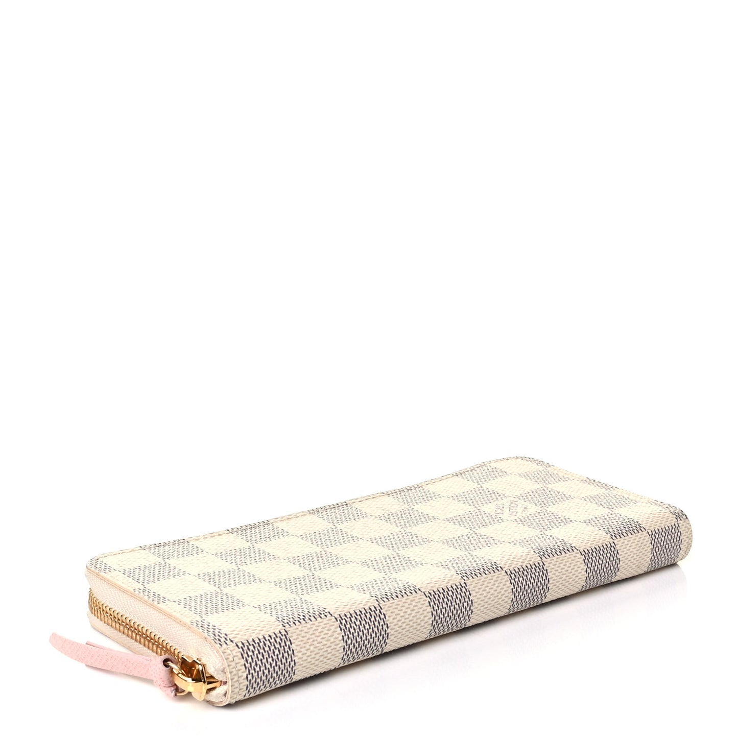 Damier Azur Clemence Wallet Rose Ballerine