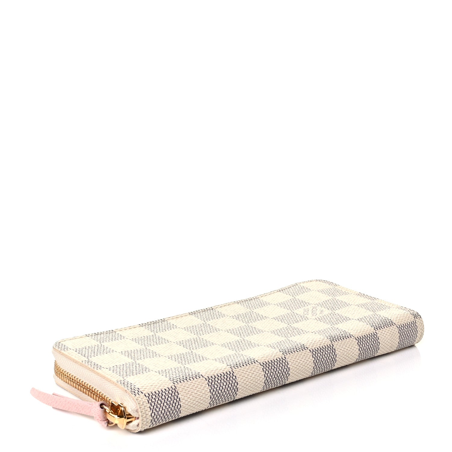 Louis Vuitton Damier Azur Clemence Wallet Rose Ballerine 3 of 5