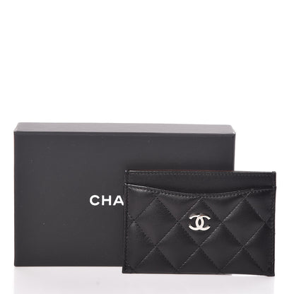Chanel Lambskin Quilted Card Holder Black 9 of 9