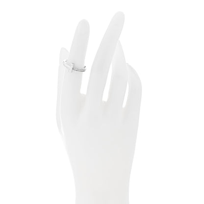 Tiffany 18K White Gold Diamond T T1 Ring 52 6 2 of 4