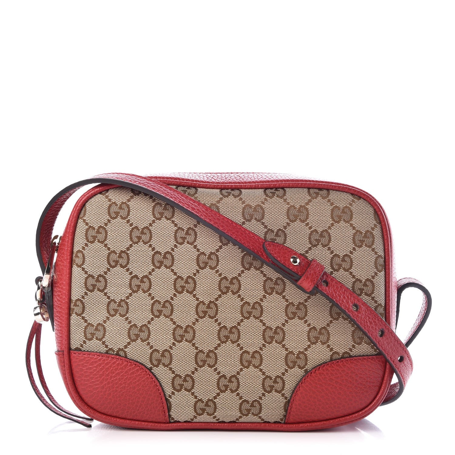 Gucci Monogram Mini Bree Messenger Bag Red 1 of 7