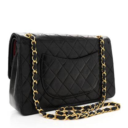 Chanel Lambskin Quilted Medium Double Flap Black 3 of 14