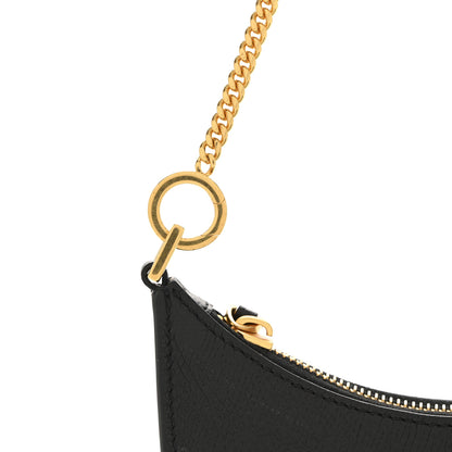 Valentino Garavani Grainy Calfskin Mini Vlogo Hobo Bag Black 10 of 11