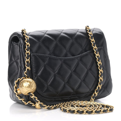 Chanel Lambskin Quilted Mini Pearl Crush Flap Black 3 of 10