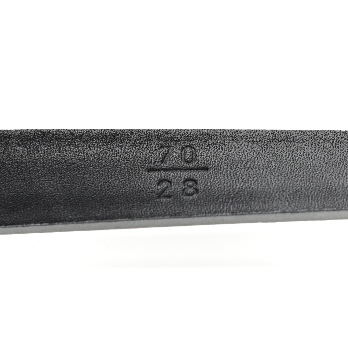 Glitter Calfskin CC Logo Skinny Belt 70 28 Silver