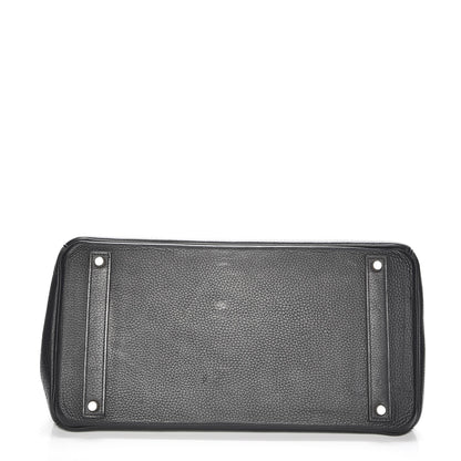 Hermes Taurillon Clemence Birkin 40 Black 6 of 31