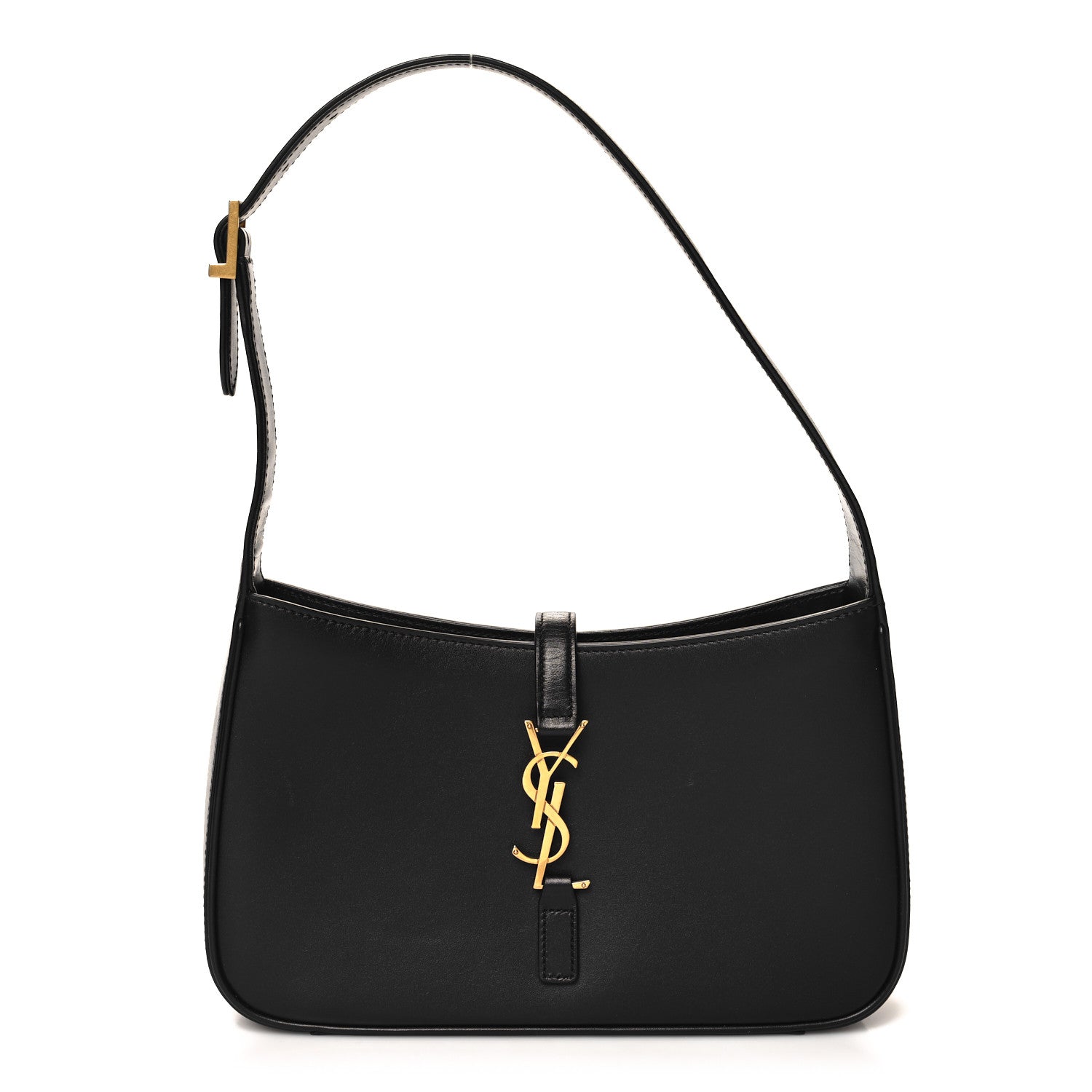Saint Laurent Smooth Calfskin Le 5 A 7 Hobo Black 1 of 10