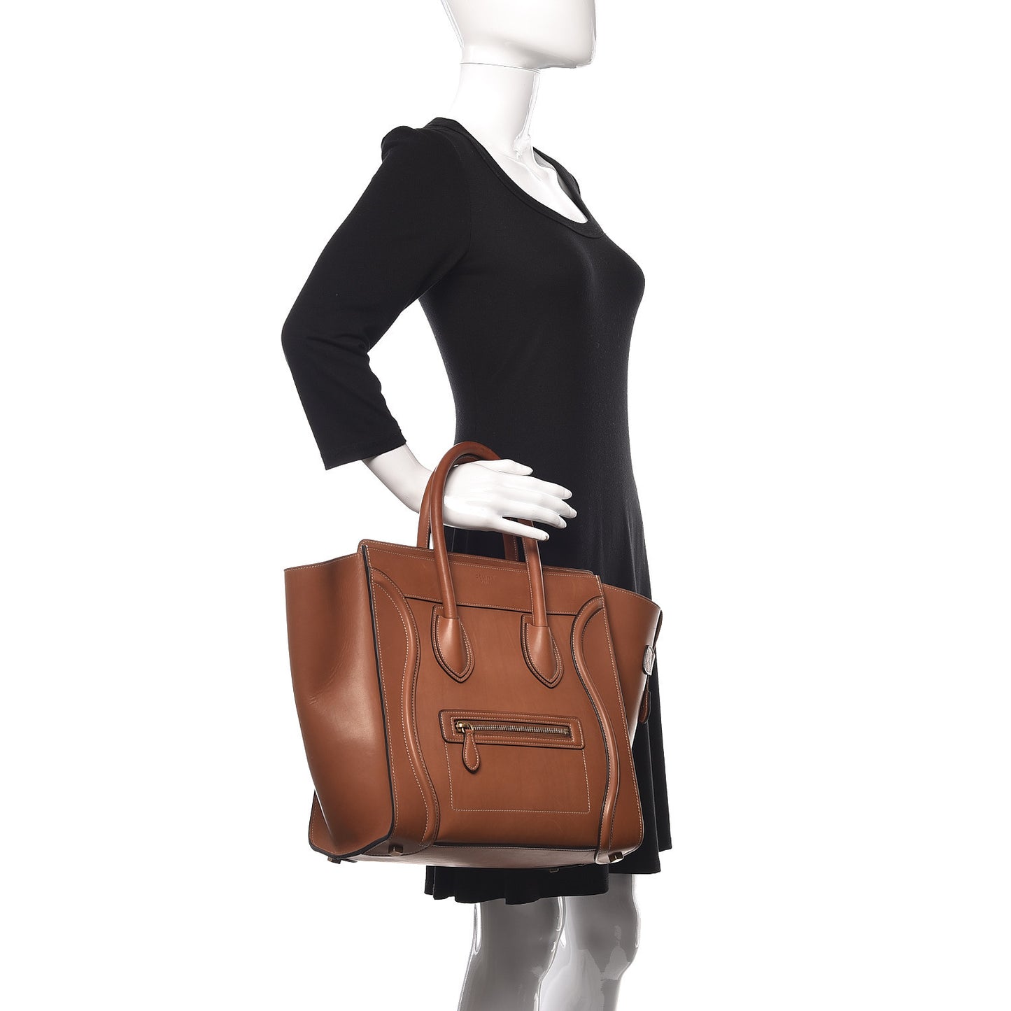 Natural Calfskin Mini Luggage Tan