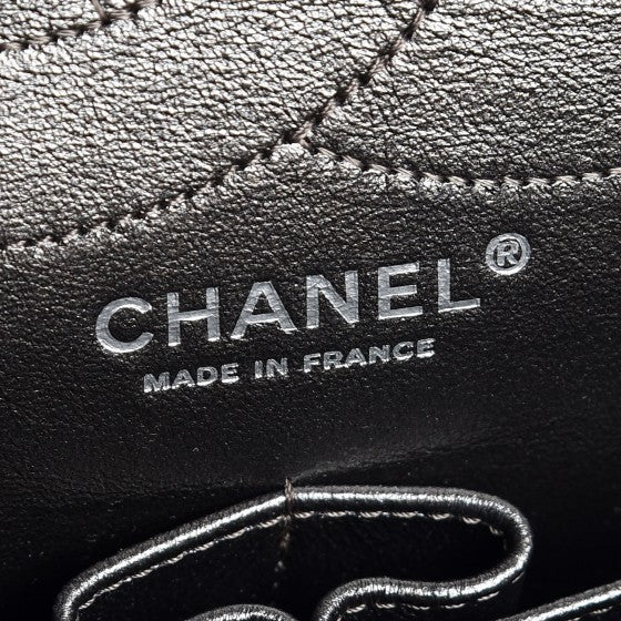 Metallic Calfskin Quilted 2.55 Reissue 227 Flap Silver