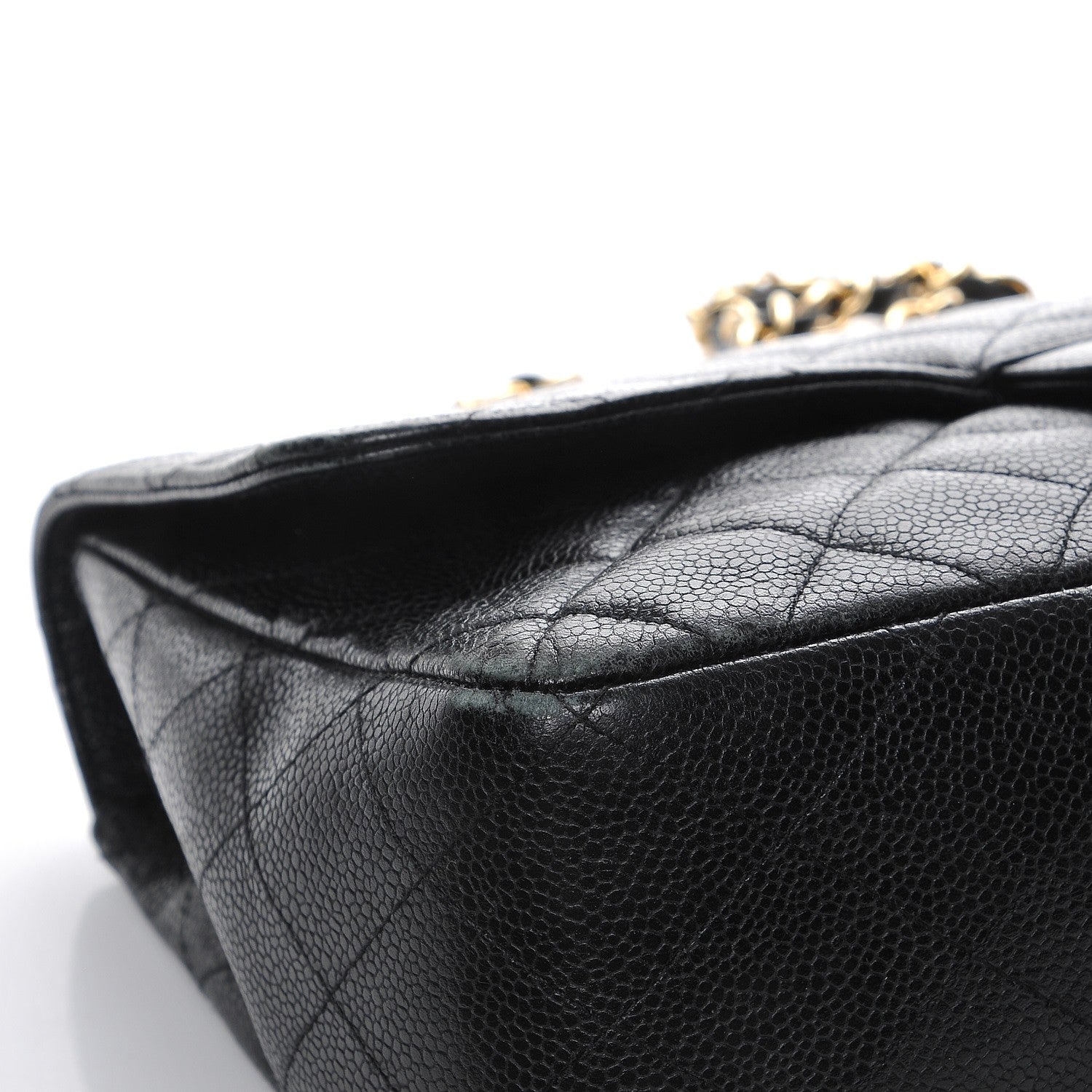 Chanel Caviar Quilted Jumbo Single Flap Black 8 of 12