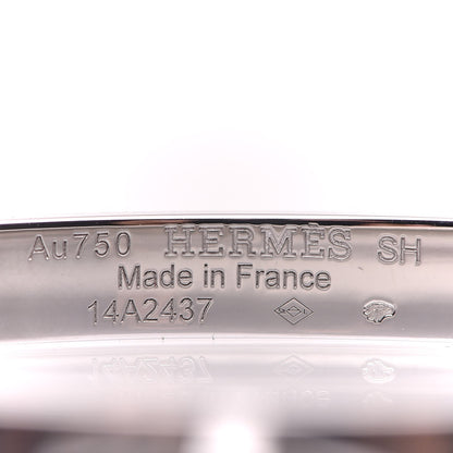 Hermes 18K White Gold Diamond PM Kelly Bracelet SH 4 of 5