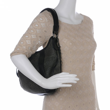 Burberry Prorsum Leather Studded Hobo Black 2 of 8