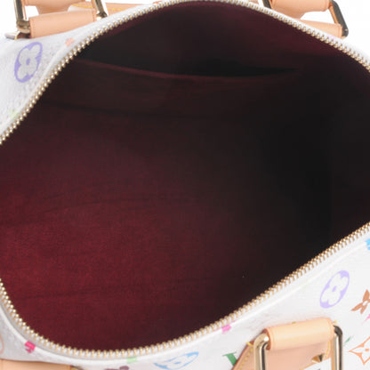 Louis Vuitton Monogram Multicolor Speedy 30 White 6 of 7