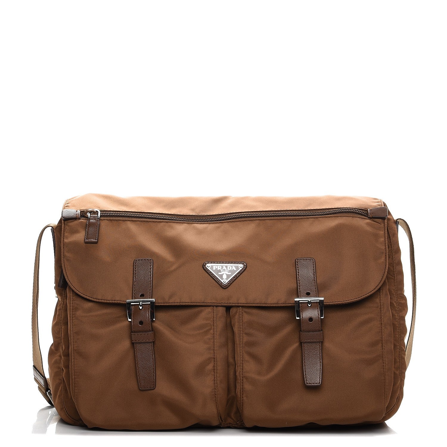 Prada Nylon Vela Messenger Bag Corinto 1 of 8