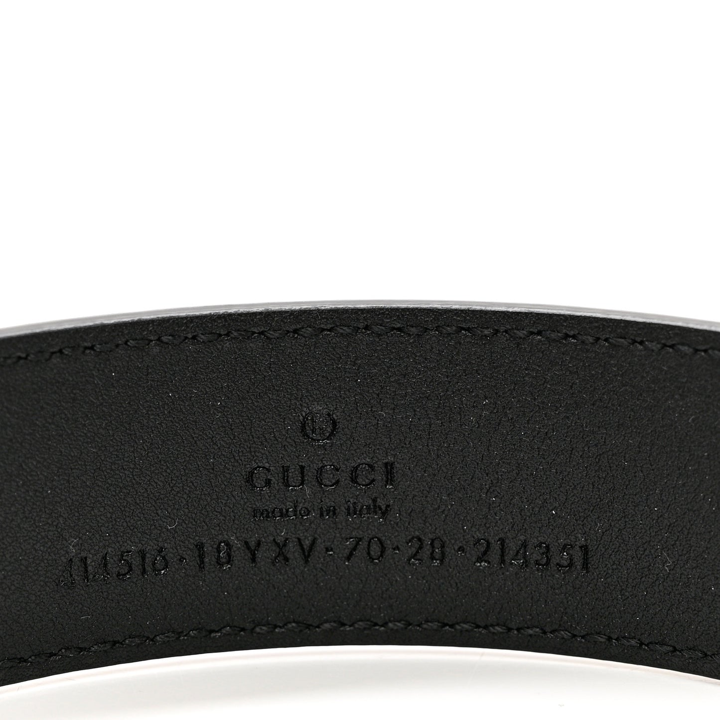 Azalea Calfskin Enamel Monochrome Double G 30mm Belt 70 28 Black