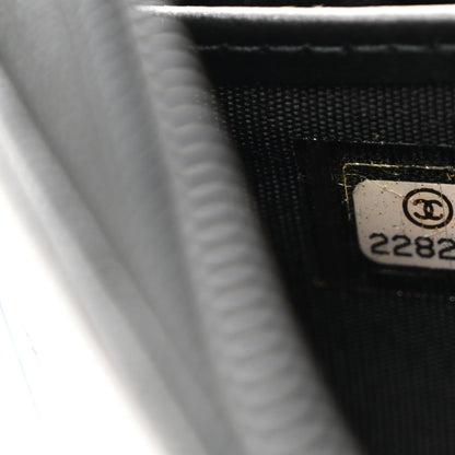 Chanel Caviar Quilted Boy Long Zip Around Wallet Black 8 of 8