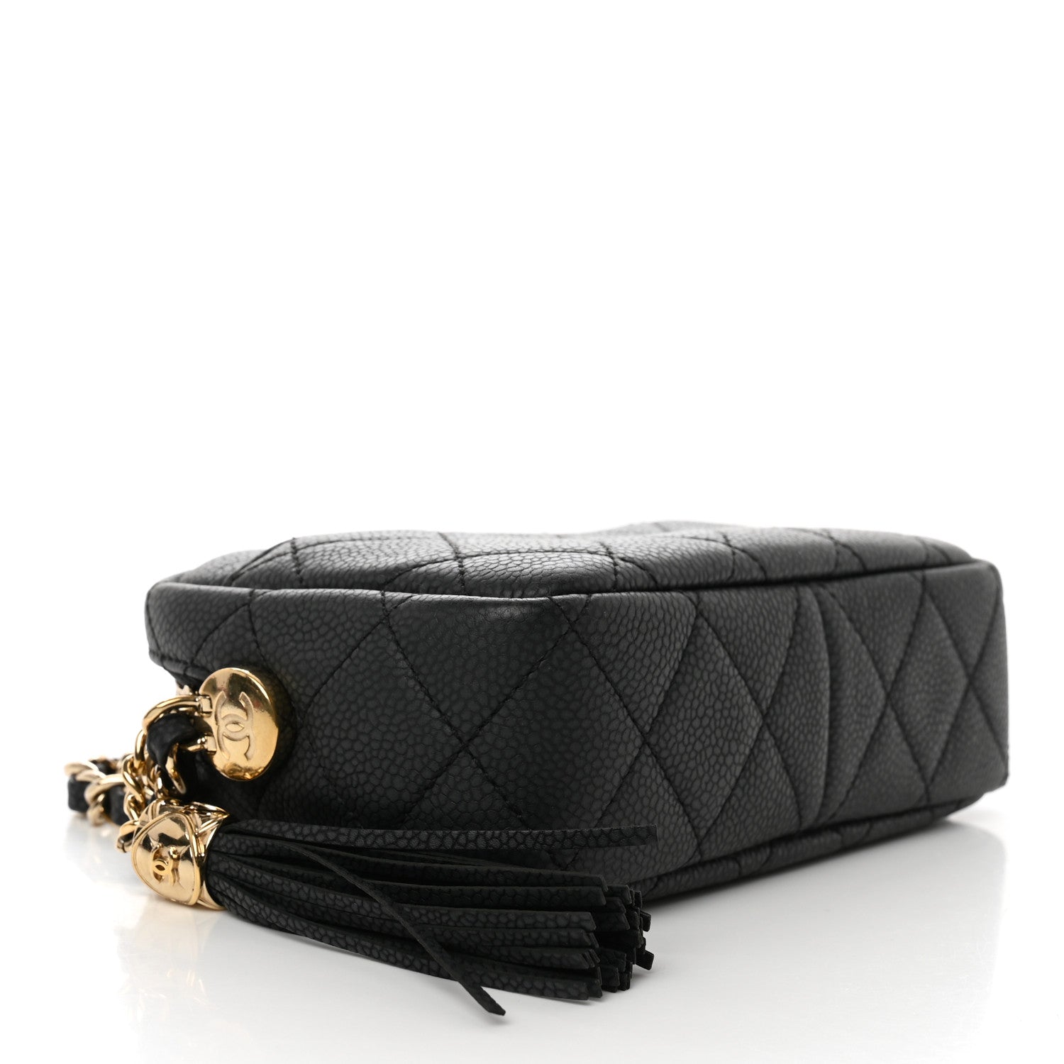 Chanel Caviar Quilted Mini Coco Tassel Camera Case Black 4 of 7