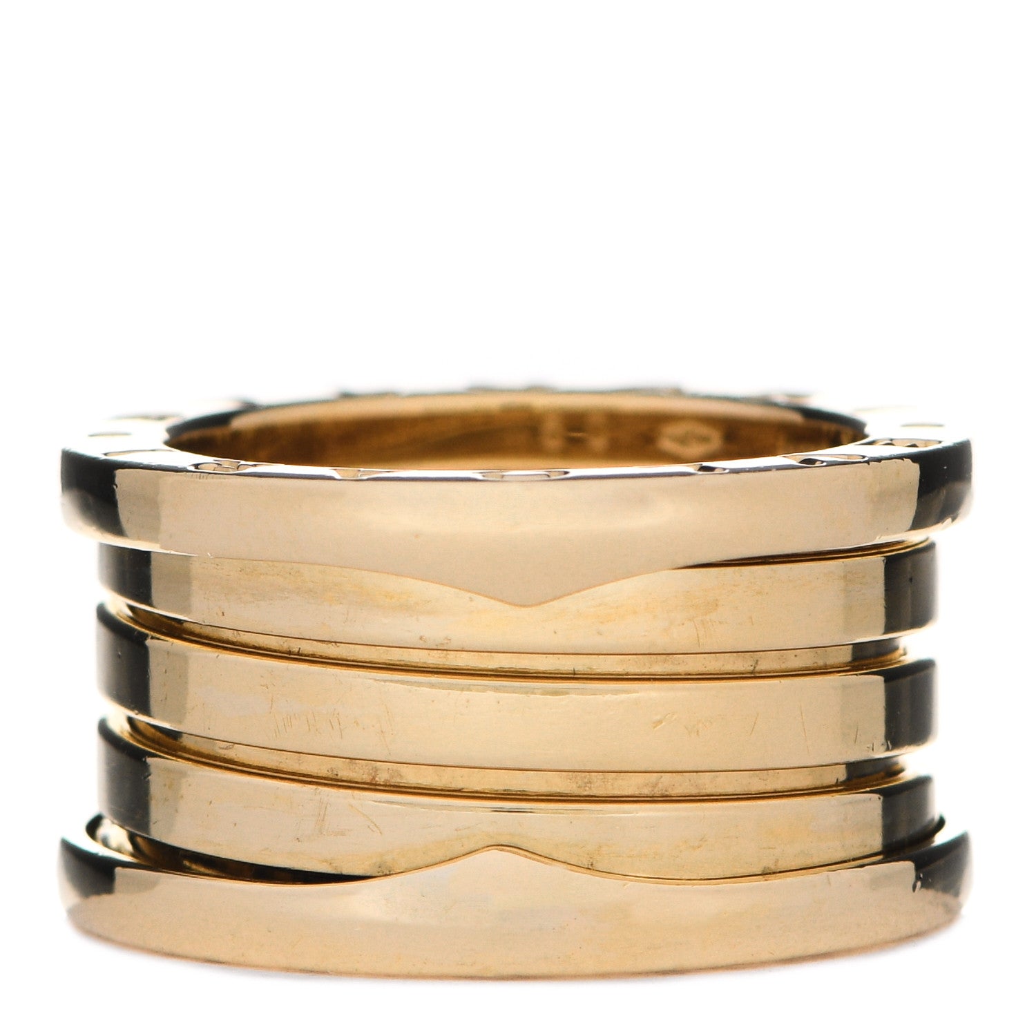 Bulgari 18K Yellow Gold B.Zero1 Four-Band Ring 50 5.25 1 of 5