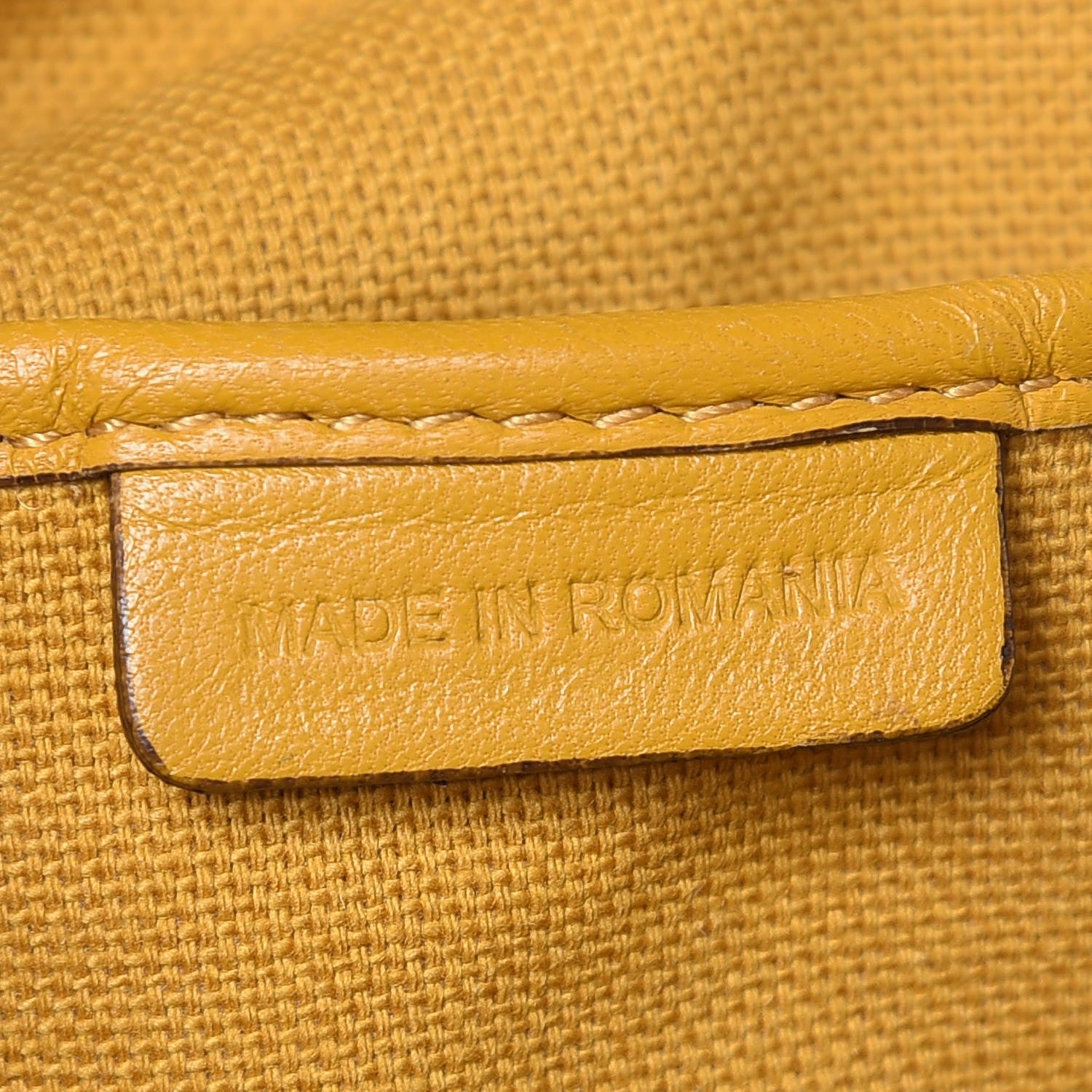 Burberry Calfskin Haymarket Check Small Canterbury Tote Yellow 7 of 12