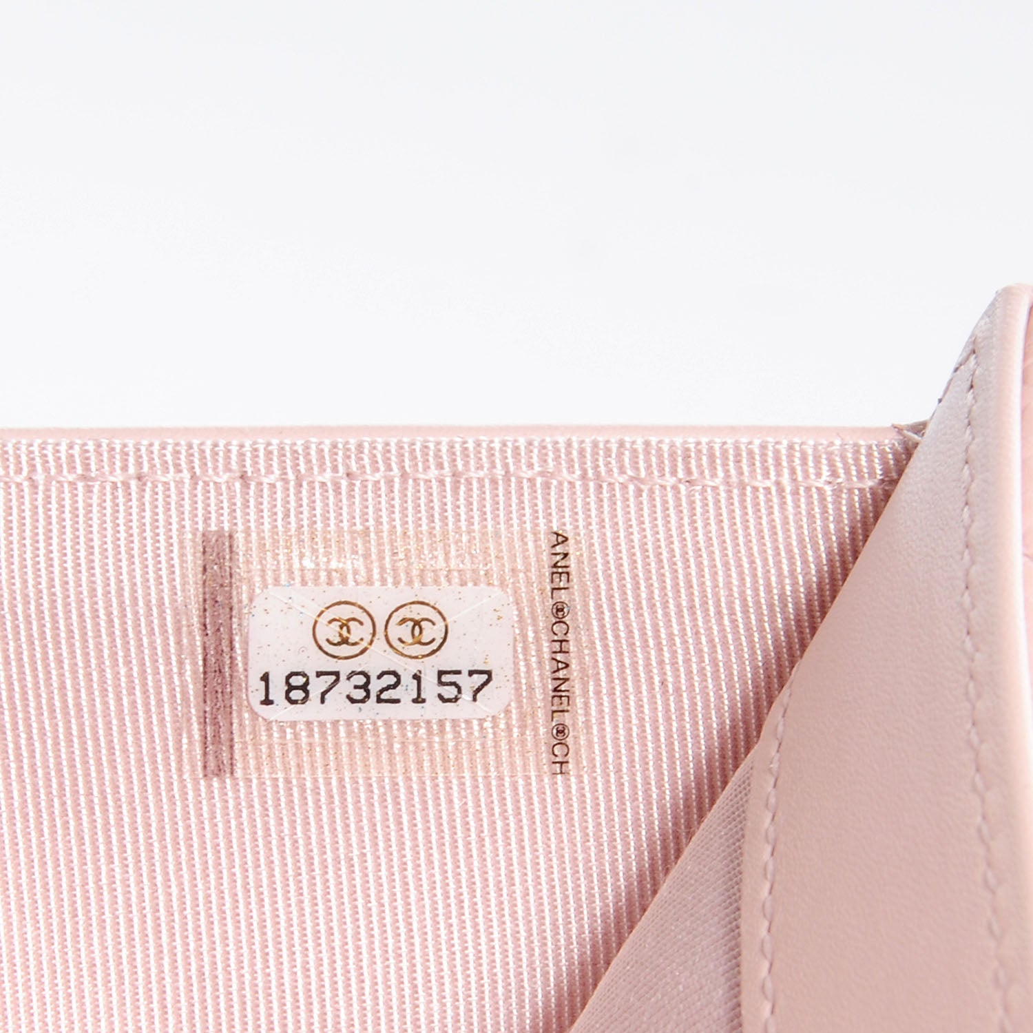 Chanel Caviar Quilted Long Flap Wallet Light Pink 8 of 8