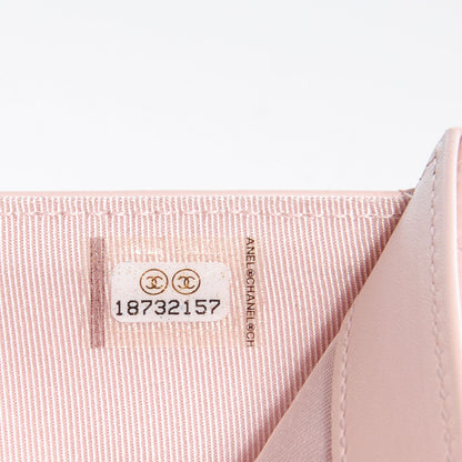 Chanel Caviar Quilted Long Flap Wallet Light Pink 8 of 8