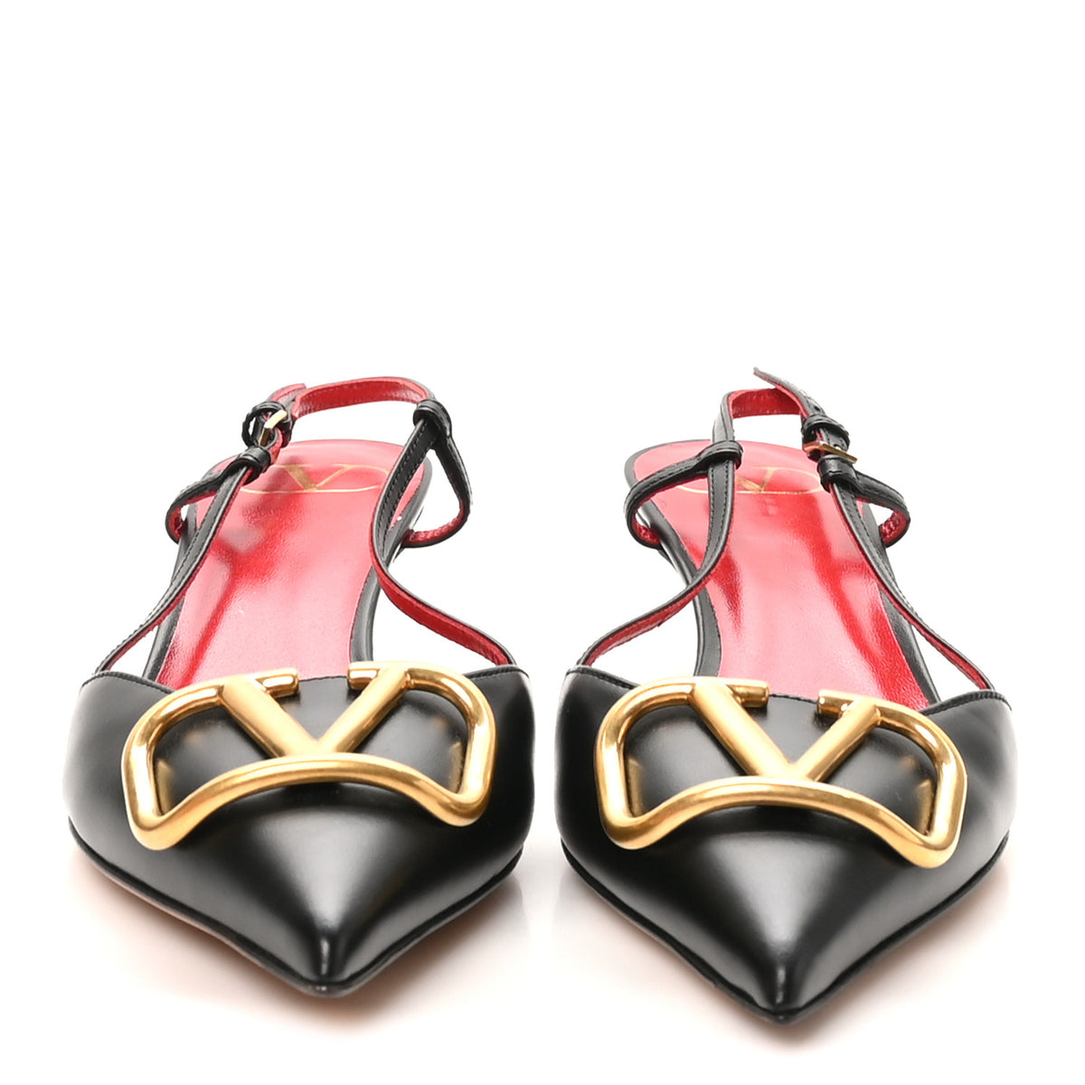 Calfskin Vlogo Slingback 40mm Pumps 37 Black