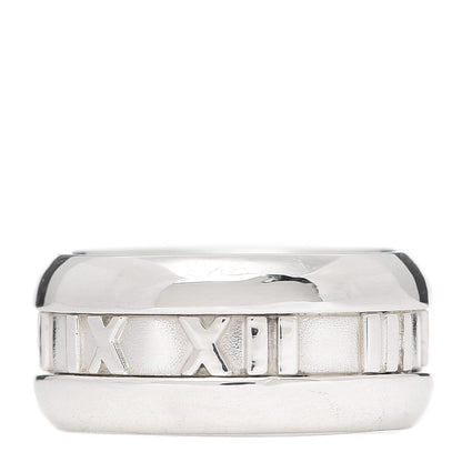 Tiffany Sterling Silver Atlas Band Ring 54 6.75 1 of 4