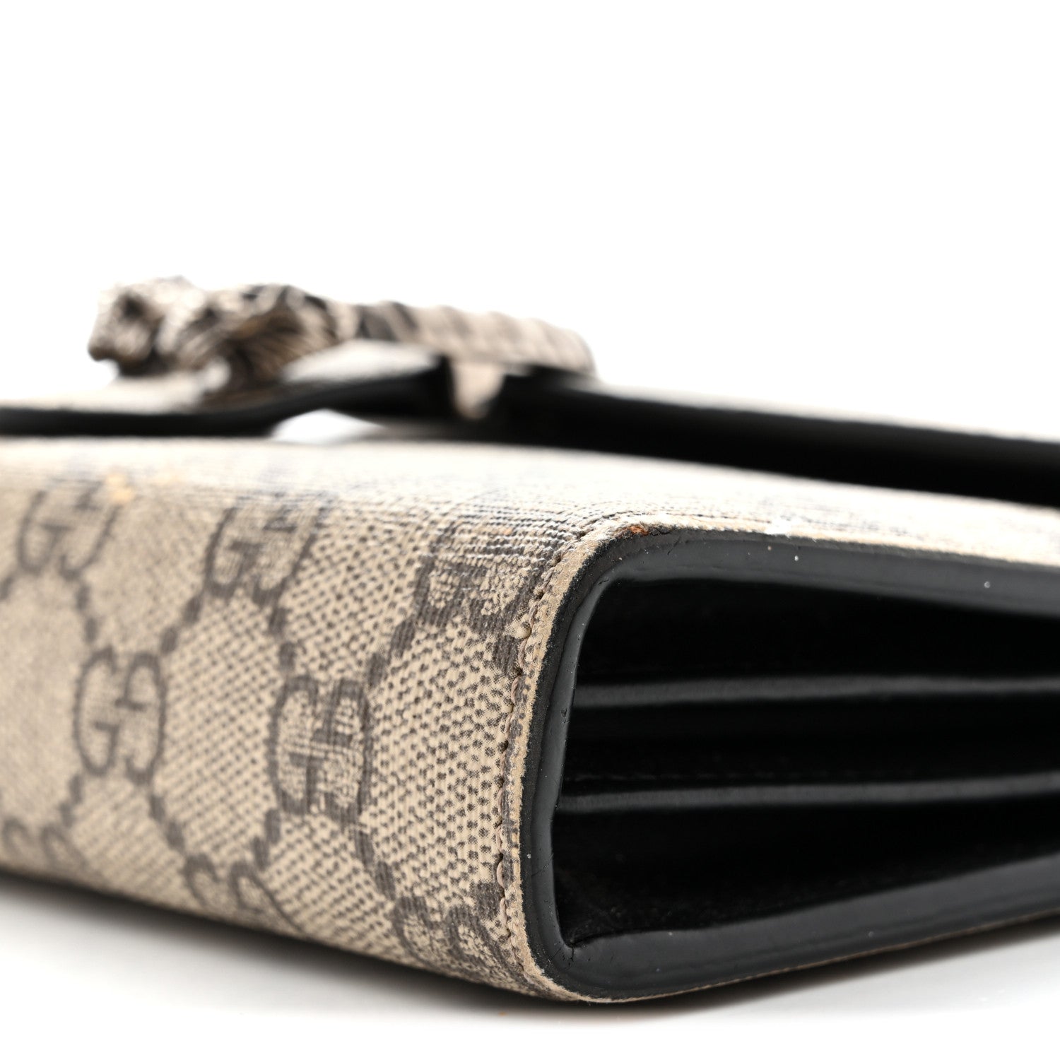 Gucci GG Supreme Monogram Mini Dionysus Chain Wallet Beige Black 10 of 13
