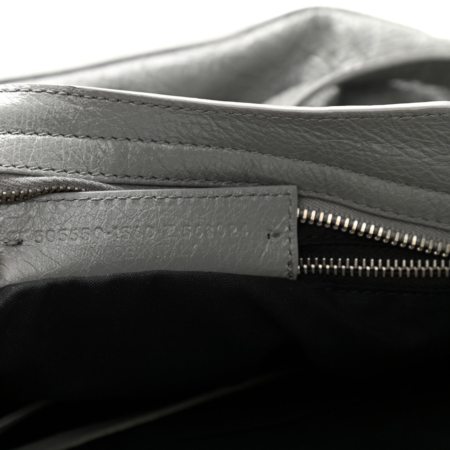 Balenciaga Agneau Classic Silver Hardware City Gris Haussmannien 6 of 9