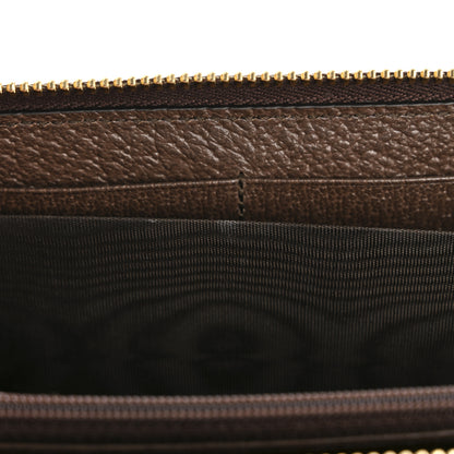 Gucci GG Supreme Monogram Web Ophidia Zip Around Wallet Brown 15 of 20