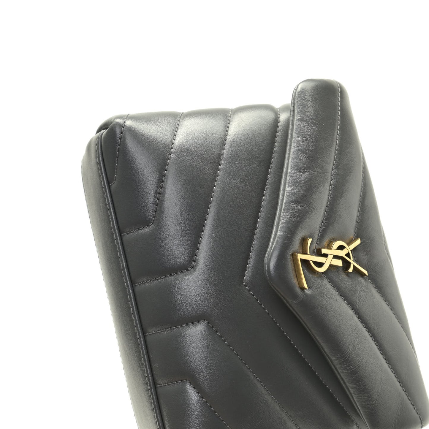 Calfskin Y Quilted Monogram Toy Loulou Satchel Storm