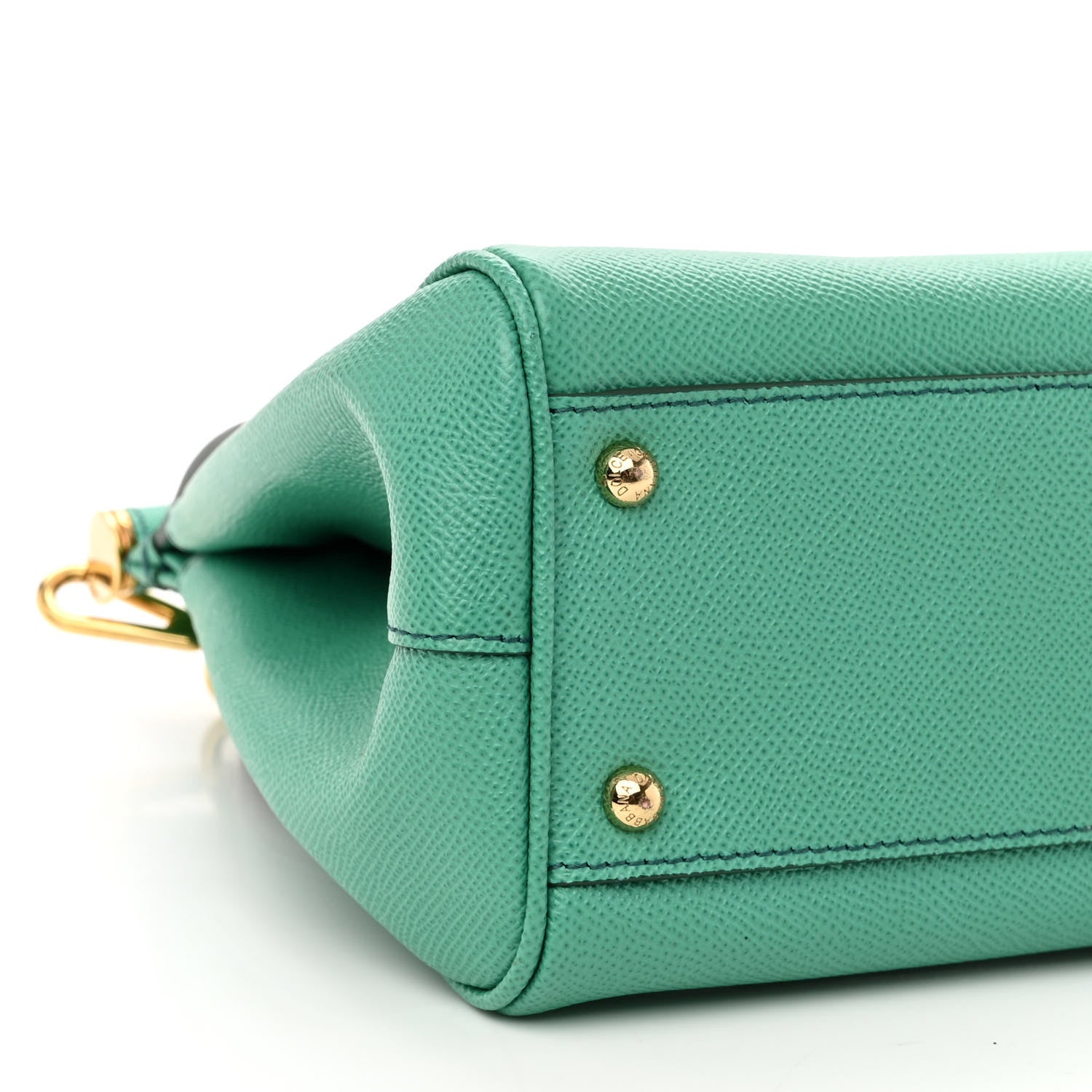 Dolce & Gabbana DOLCE &amp; GABBANA Dauphine Calfskin Medium Miss Sicily Satchel Verde Muschio 7 of 9