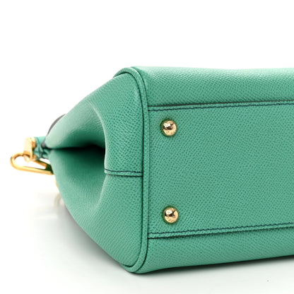 Dolce & Gabbana DOLCE &amp; GABBANA Dauphine Calfskin Medium Miss Sicily Satchel Verde Muschio 7 of 9