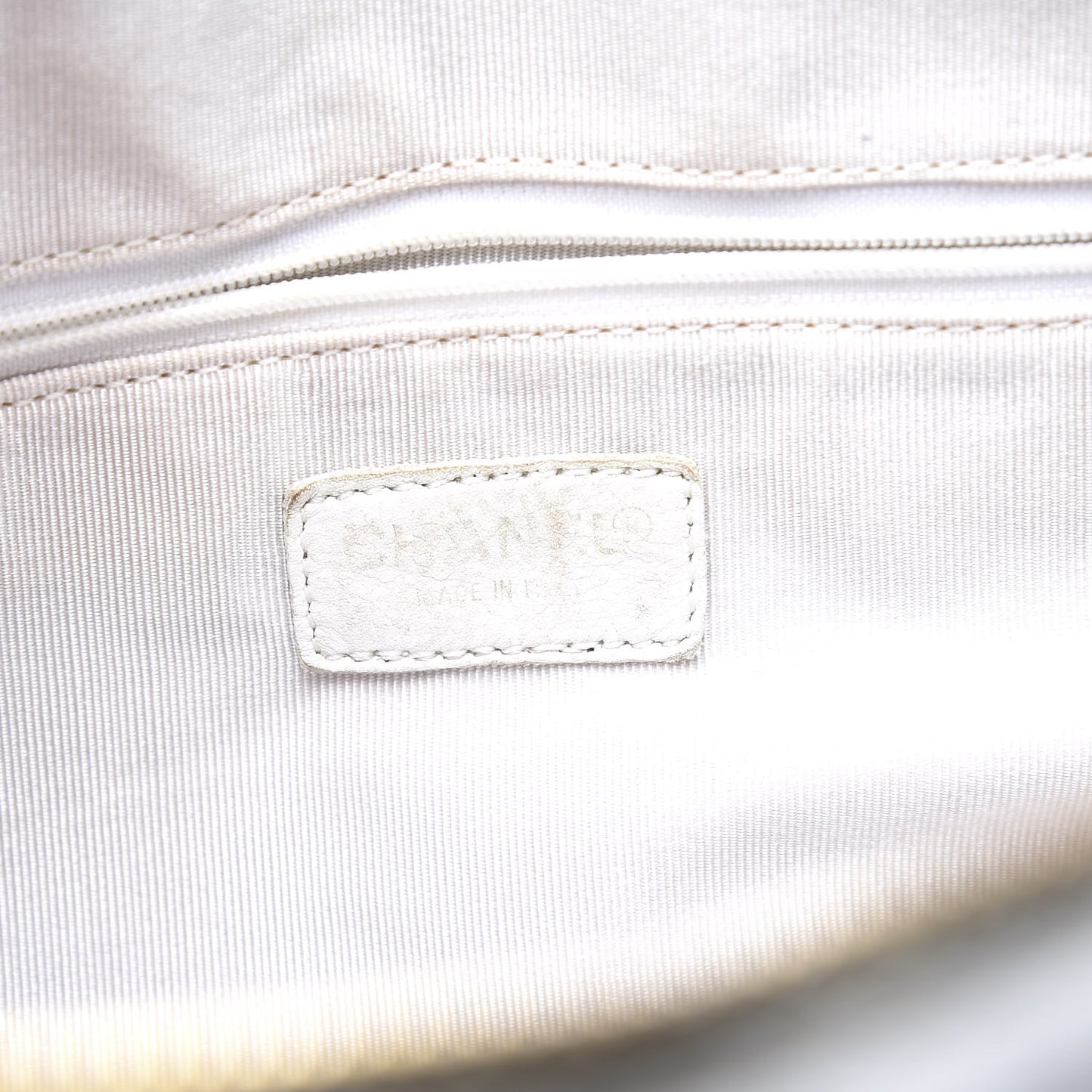 Calfskin Stitch Bowler White