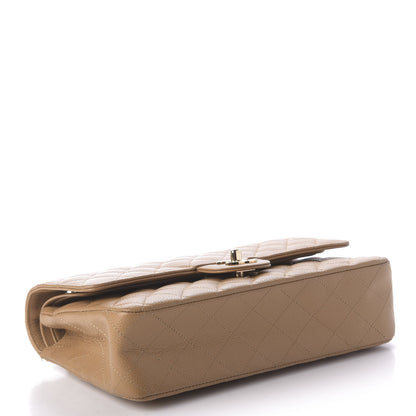 Chanel Caviar Quilted Medium Double Flap Beige 4 of 11