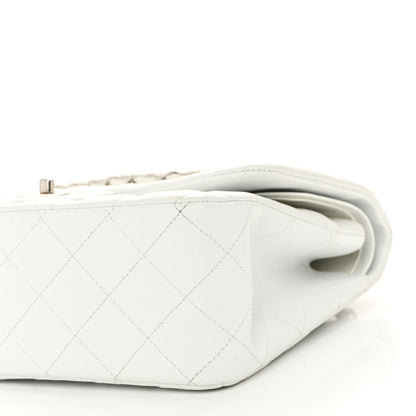 Chanel Caviar Quilted Jumbo Double Flap White 10 of 11
